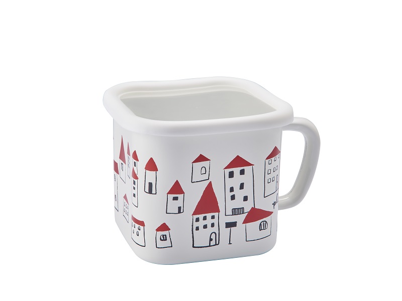 プルーン　ホーローマルチスクエアポットakaiyaneno