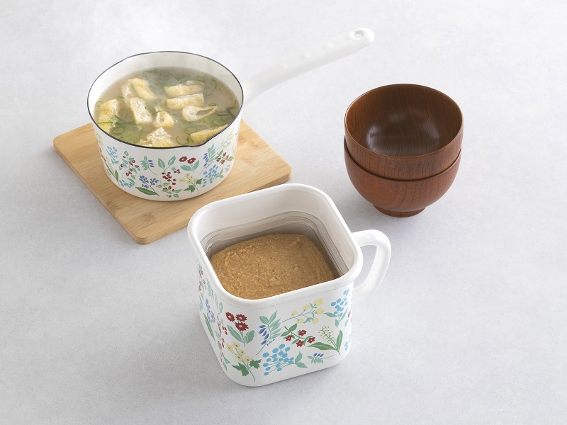 プルーン　ホーローマルチスクエアポットカラフルガーデン